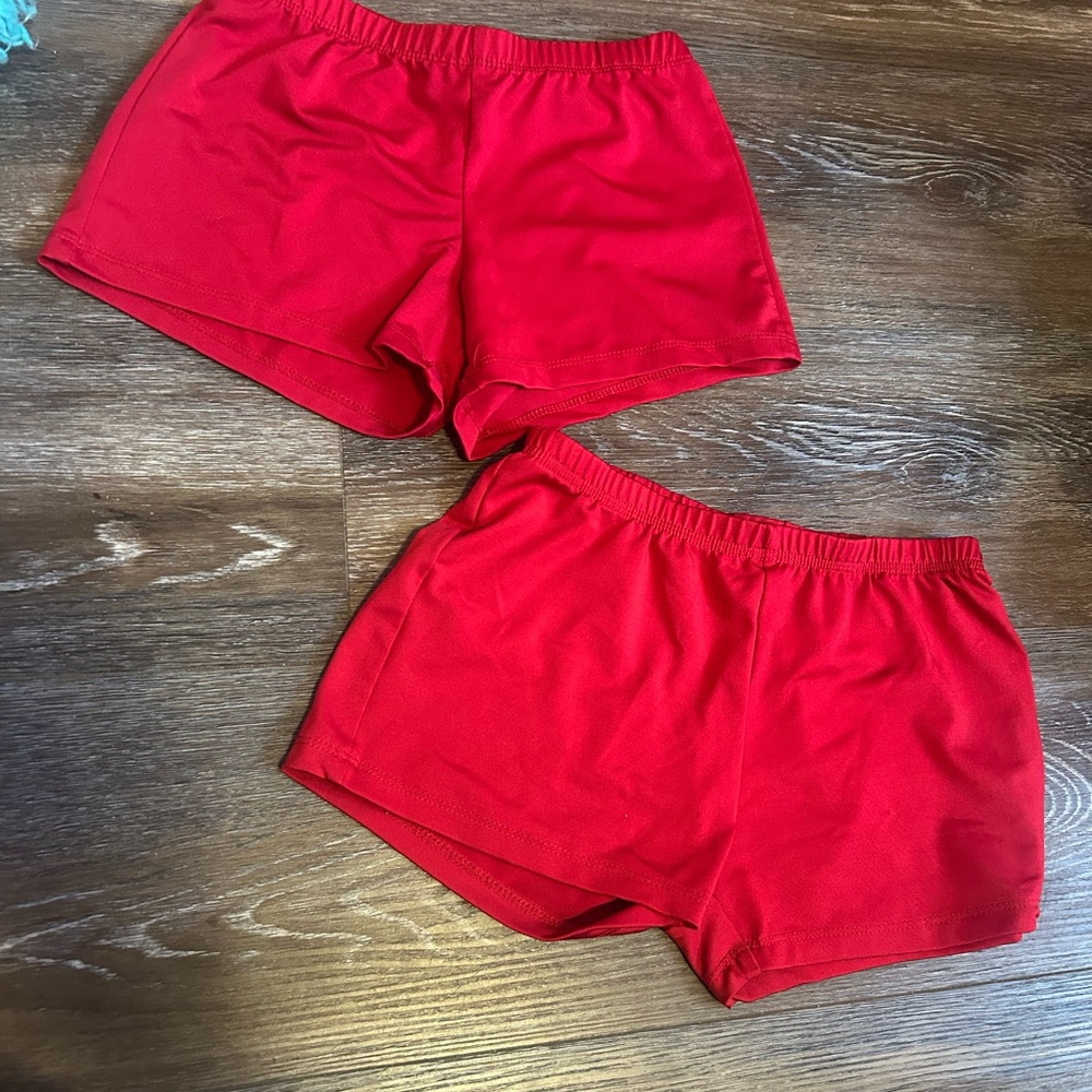 Women's Athletic Shorts in Red